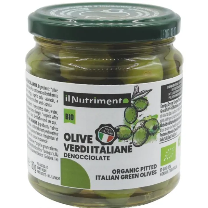 Olive Verdi Italiane Denocciolate Il Nutrimento Bio 280g
