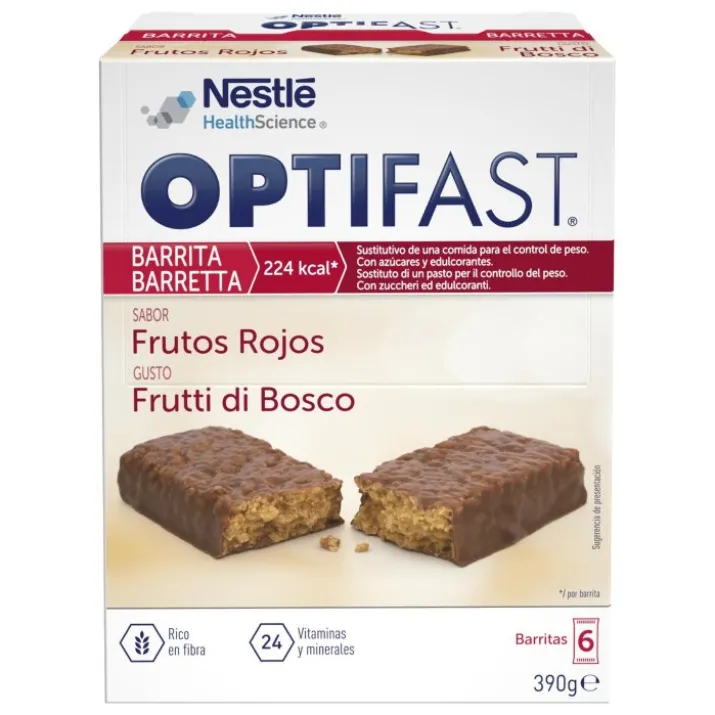 OptiFast Barrette Nestlè HealthScience 6 Pezzi