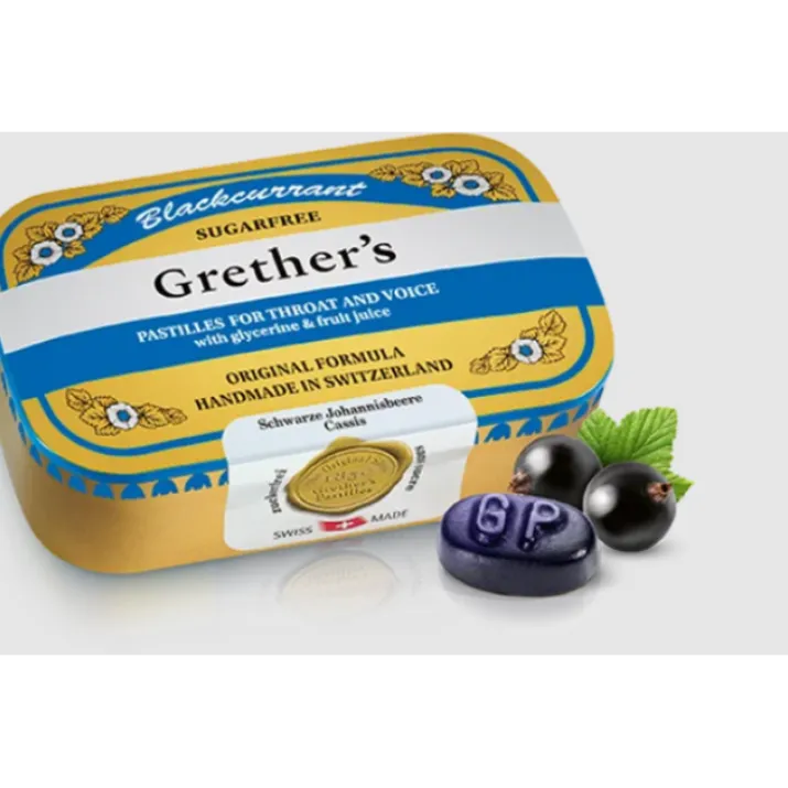 Pastiglie Ribes Nero Gola E Voce Grether's® 110g
