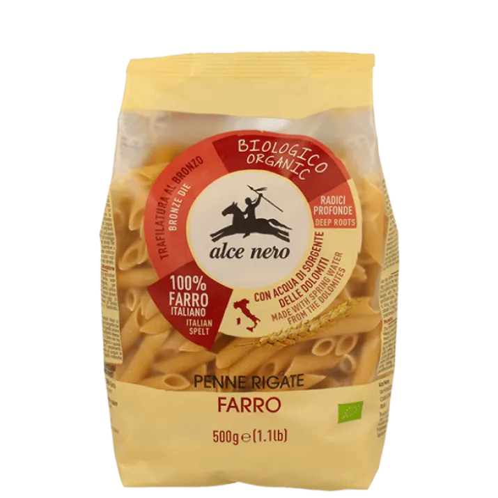 Penne Rigate Di Farro Biologiche Alce Nero 500g