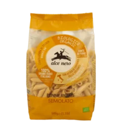Penne Rigate Di Semolato Di Grano Duro Biologiche Alce Nero 500g