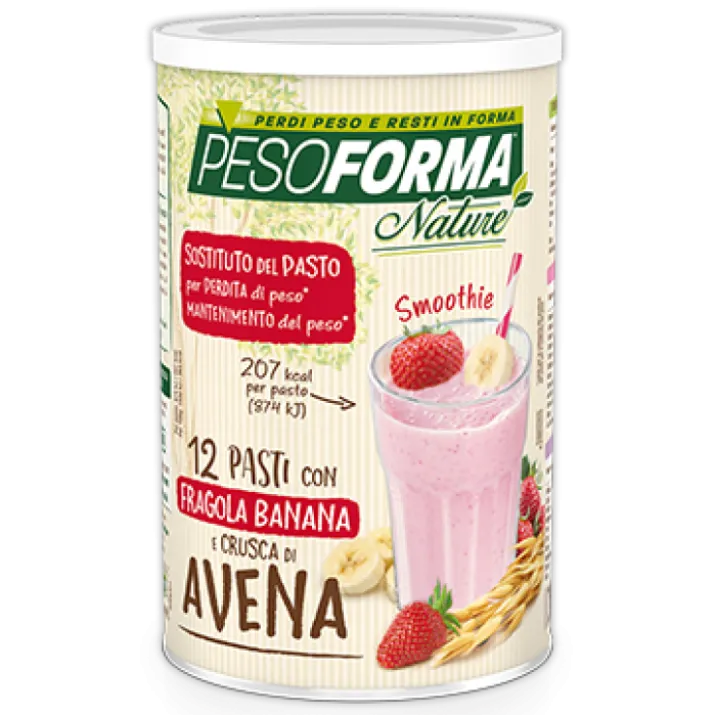 PesoformaLinea Nature Pasto Sostitutivo Smoothie Fragola Banana 12 Pasti