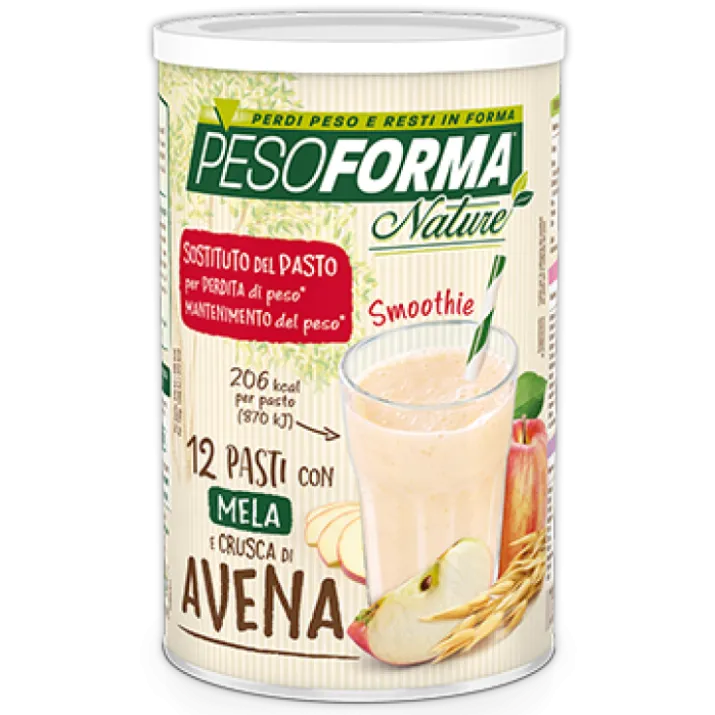 Pesoforma Linea Nature Pasto Sostitutivo Smoothie Mela & Crusca Di Avena 12 Pasti