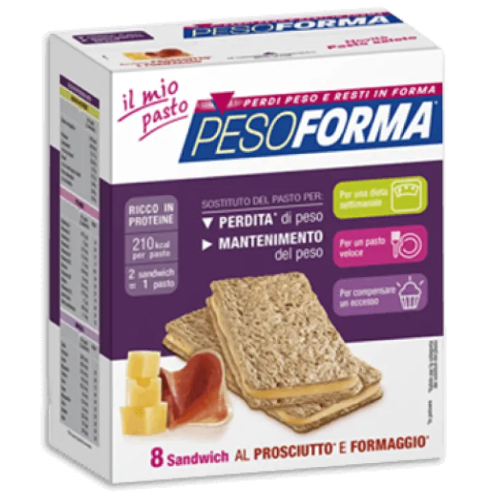 Pesoforma Sandwich Al Prosciutto E Formaggio 8 Pezzi