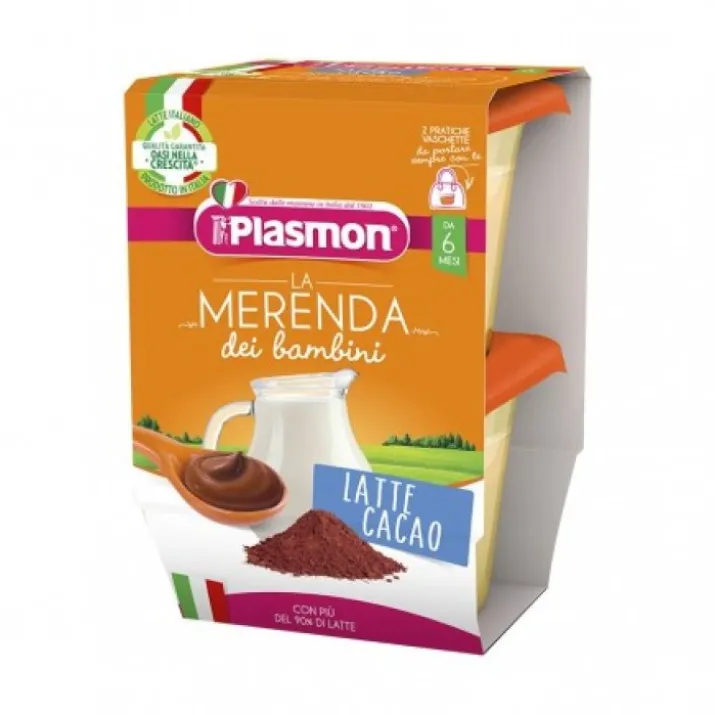 Plasmon La Merenda Dei Bambini Latte E Cacao 2x120g