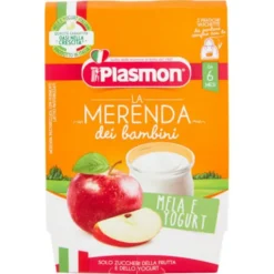 Plasmon La Merenda Dei Bambini Mela E Yogurt 2x120g