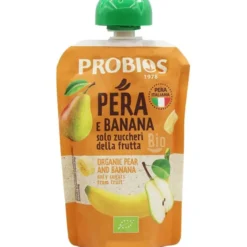 100% Polpa Con Pera E Banana Probios 100g Doypack