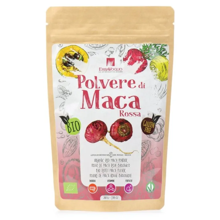 Polvere Di Maca Rossa Bio ErbaVoglio 200g