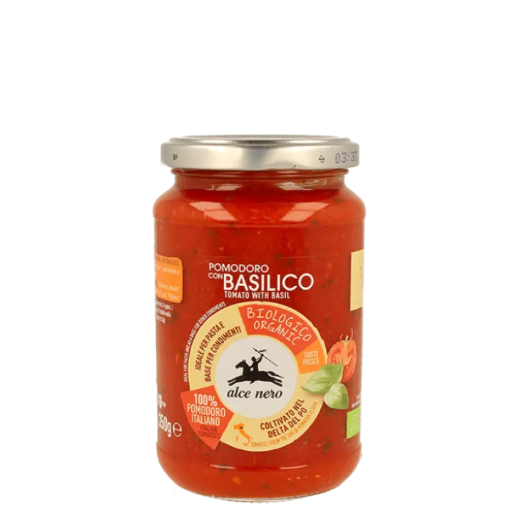 Pomodoro Con Basilico Biologico Alce Nero 350g