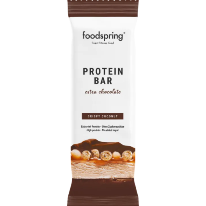 Protein Bar Extra Chocolate Crispy Coconut Foodspring 45g