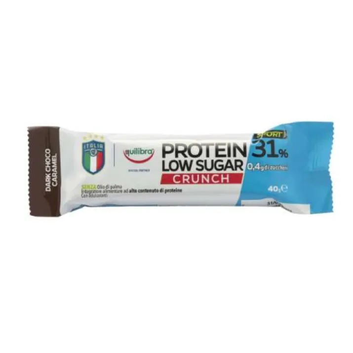 Protein 31% Low Sugar Crunch Dark Choco Equilibra 40g