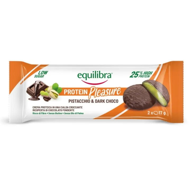 Protein Pleasure Pistacchio & Dark Choco Equilibra® 2x17g