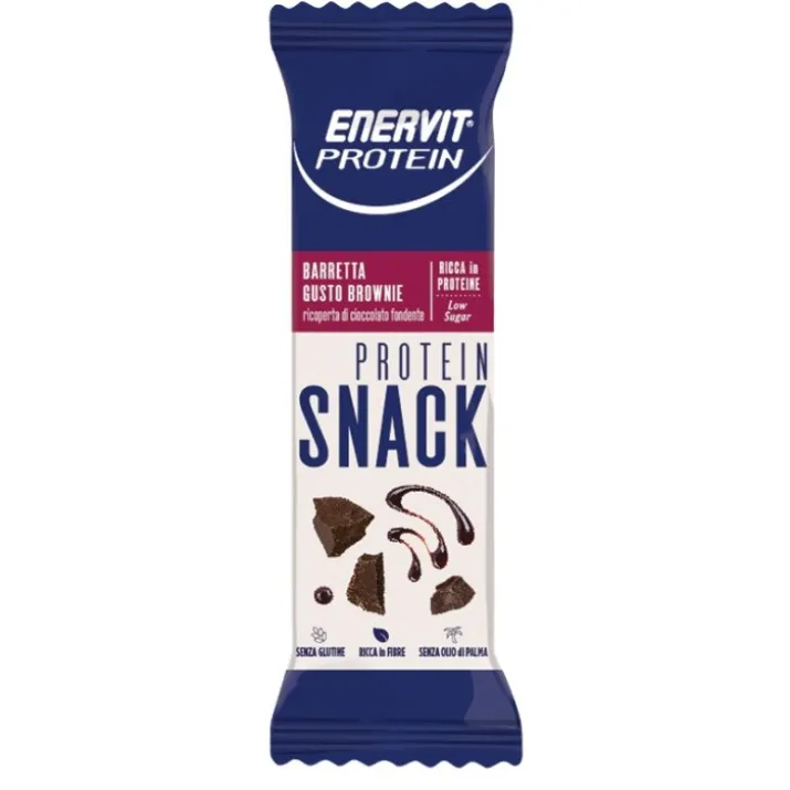 Protein Snack Barretta Brownie Enervit Protein 8 Barrette