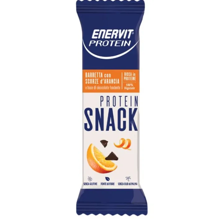Protein Snack Barretta Scorze D'Arancia Enervit Protein 8 Barrette