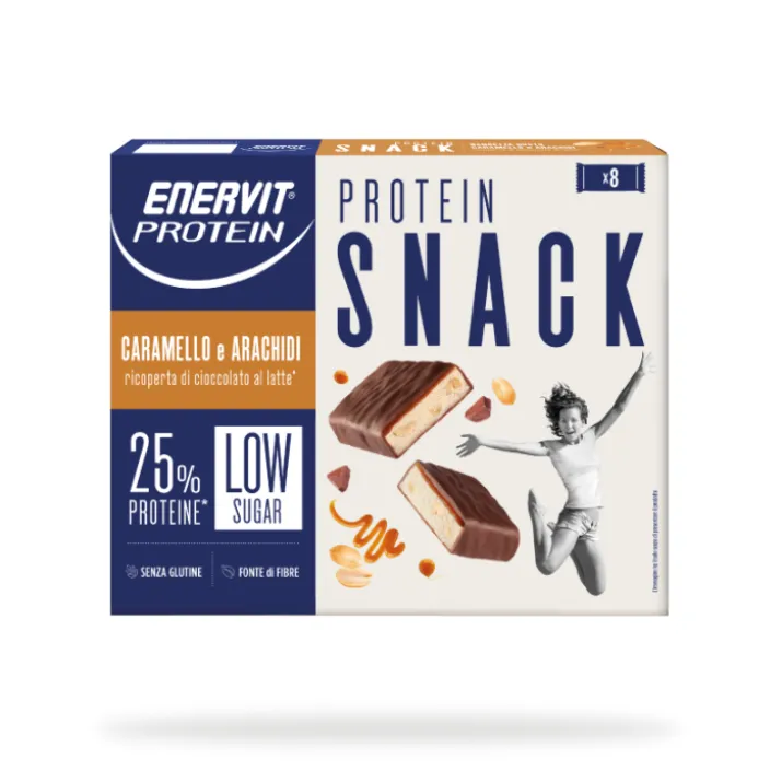 Protein Snack Caramello E Arachidi Enervit 8 Pezzi
