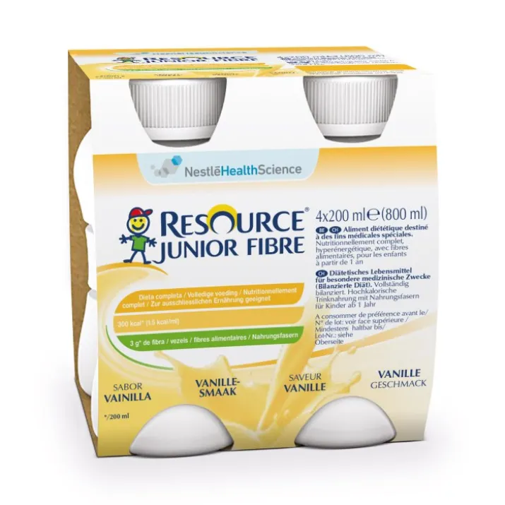 Resource® Junior Fibre Vanilla NestléHealthScience 4x200ml