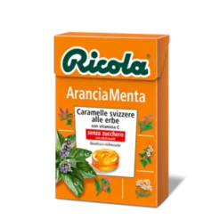 Ricola Arancia Menta Caramelle Balsaiche Senza Zucchero 50g