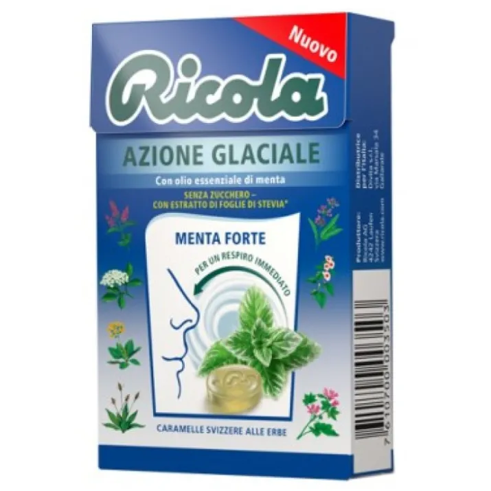Ricola Azione Glaciale Con Olio Essenziale Di Menta 50g