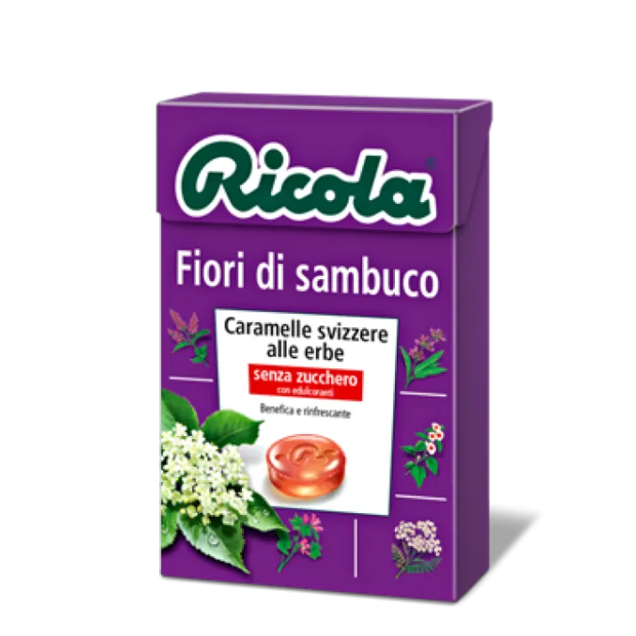 Ricola Fiori Sambuco Caramelle Senza Zucchero 50g