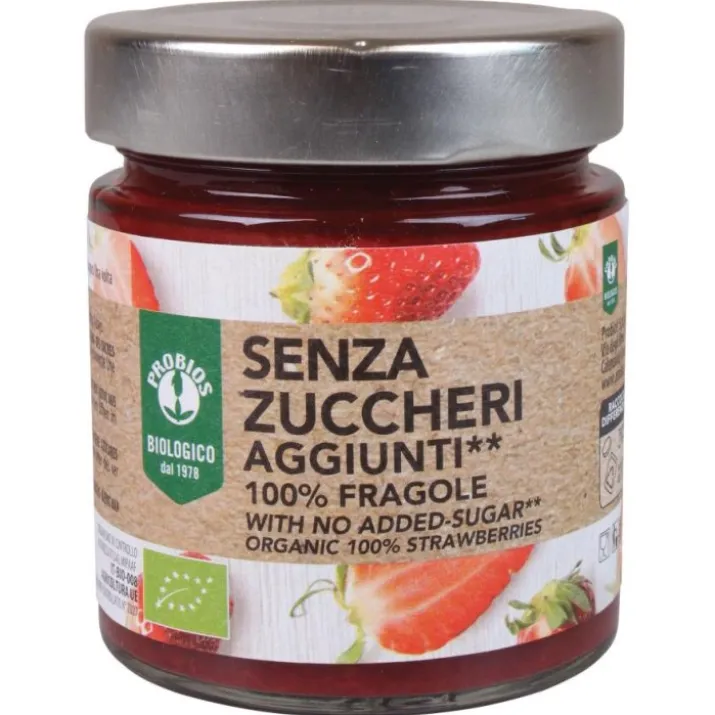 Senza Zuccheri Aggiunti 100% Fragole Probios 215g