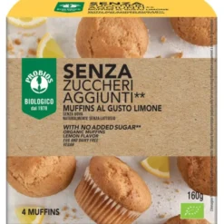 Senza Zuccheri Aggiunti Muffins Al Gusto Limone Probios 160g