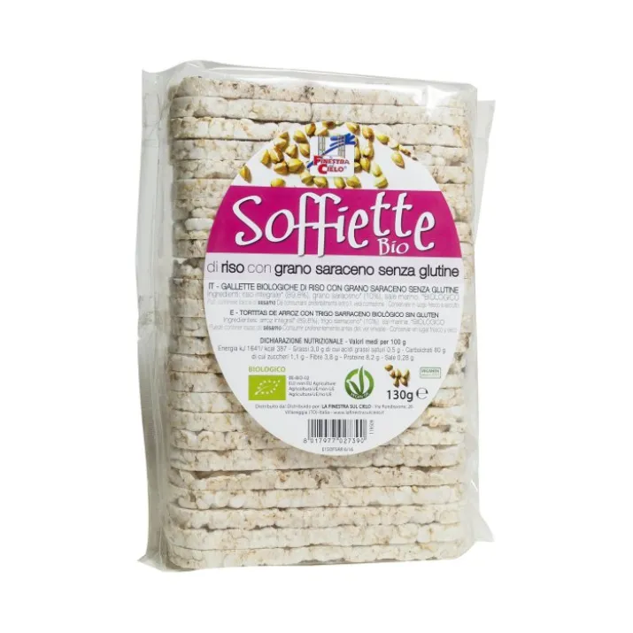 Soffiette Riso Con Grano Saraceno Bio 130g