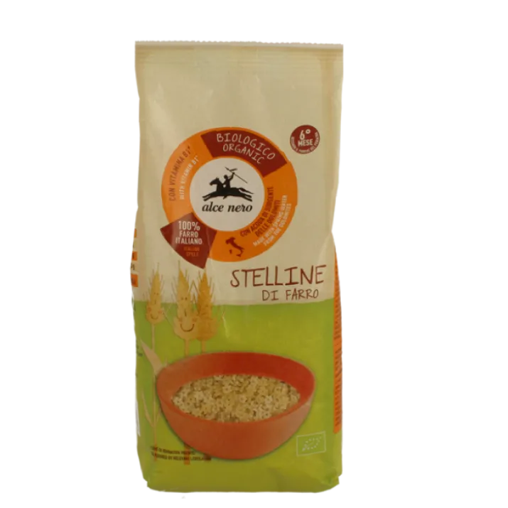 Stelline Farro Biologiche Alce Nero 500g