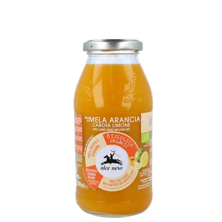 Succo Di Mela Arancia Carota Limone Alce Nero 500ml