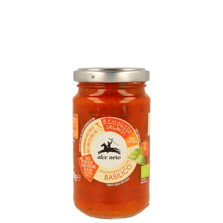 Sugo Di Pomodoro Con Basilico Biologico Alce Nero 200g