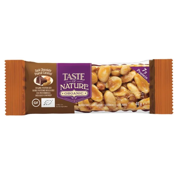 Taste Of Nature Barretta Arachidi Caramello Bio 40g