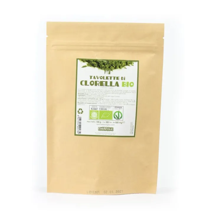 Tavolette Di Clorella Bio ErbaVoglio 100g