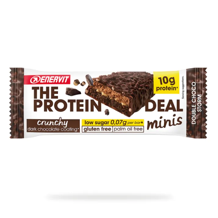 The Protein Deal Minis 10g Crunchy Doppio Cioccolato Enervit 33g